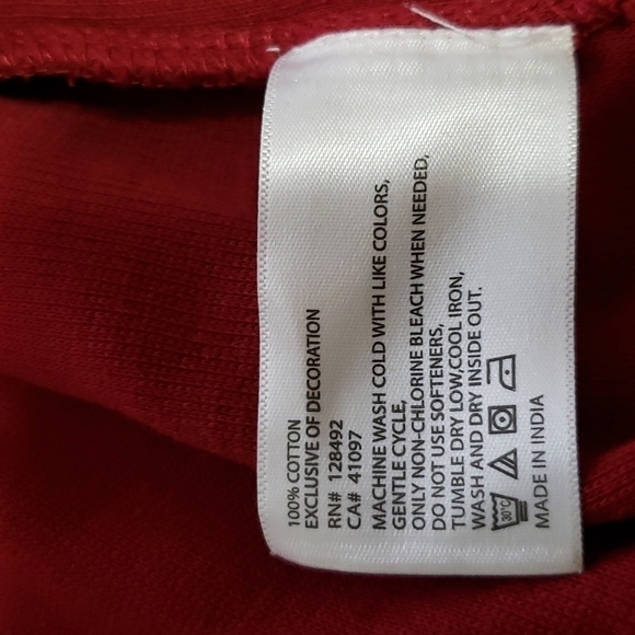 GREG NORMAN COTTON DARK RED QUARTER ZIP SIZE XL - Picture 12 of 12